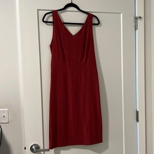 White House Black Market red/rust dress